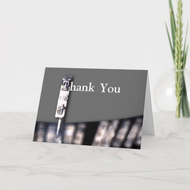 The T Thank You Card (Front)