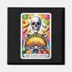 The Taco Lover Tarot Card Taco Tuesday Cinco De Ma Magnet