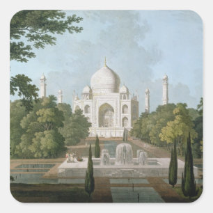The Taj Mahal, Agra, from the Garden Square Sticker