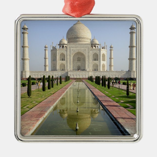 The Taj Mahal, Agra, Uttar Pradesh, India, Metal Ornament (Front)