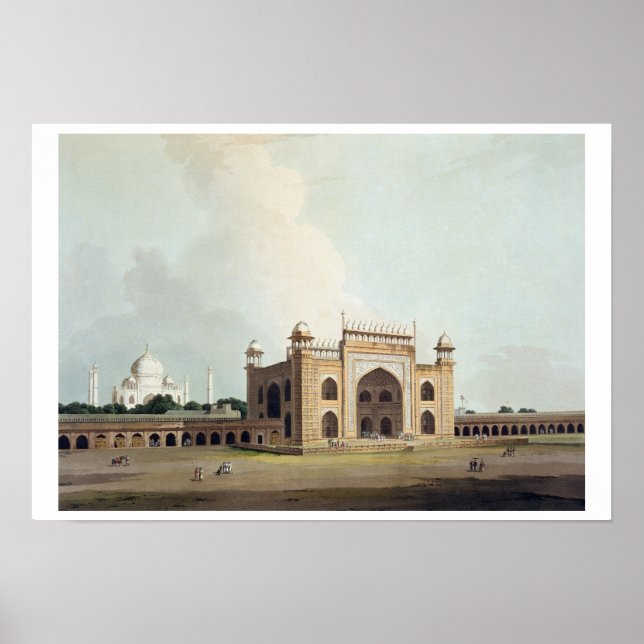 The Taj Mahal at Agra, from 'Oriental Scenery: Twe Poster (Front)