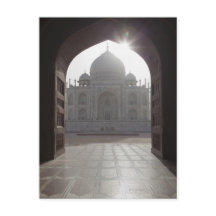 The Taj Mahal framed through the doorway to the