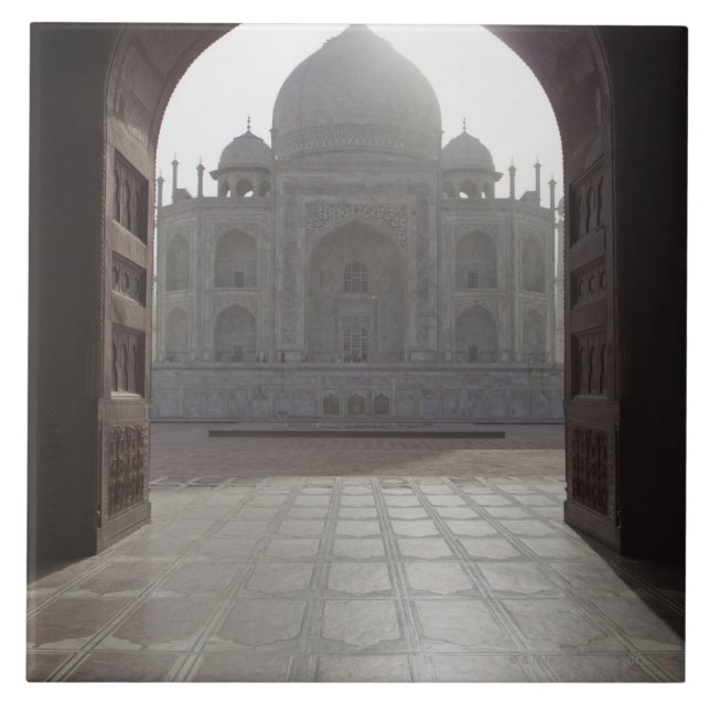 The Taj Mahal framed through the doorway to the Tile (Front)
