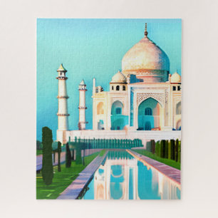 The Taj Mahal Under a Dawn Sky  Jigsaw Puzzle