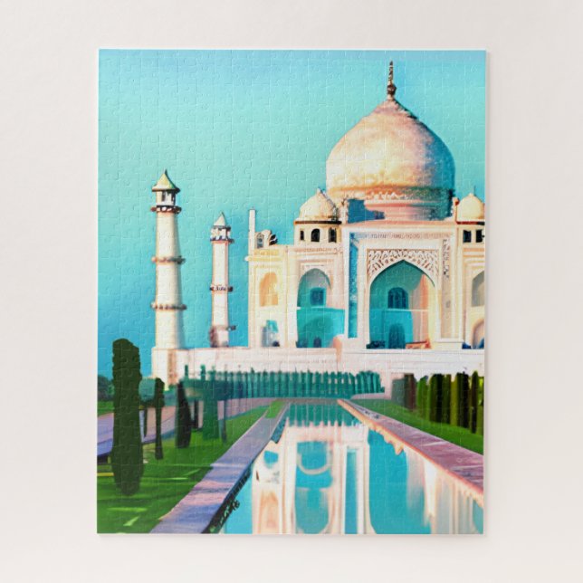 The Taj Mahal Under a Dawn Sky  Jigsaw Puzzle (Vertical)
