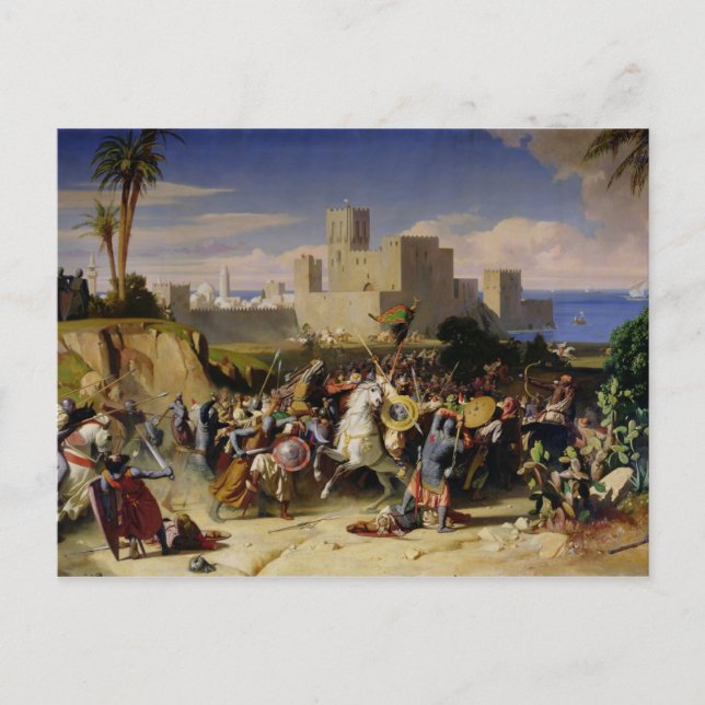 The Taking of Beirut by the Crusaders Postcard (Front)