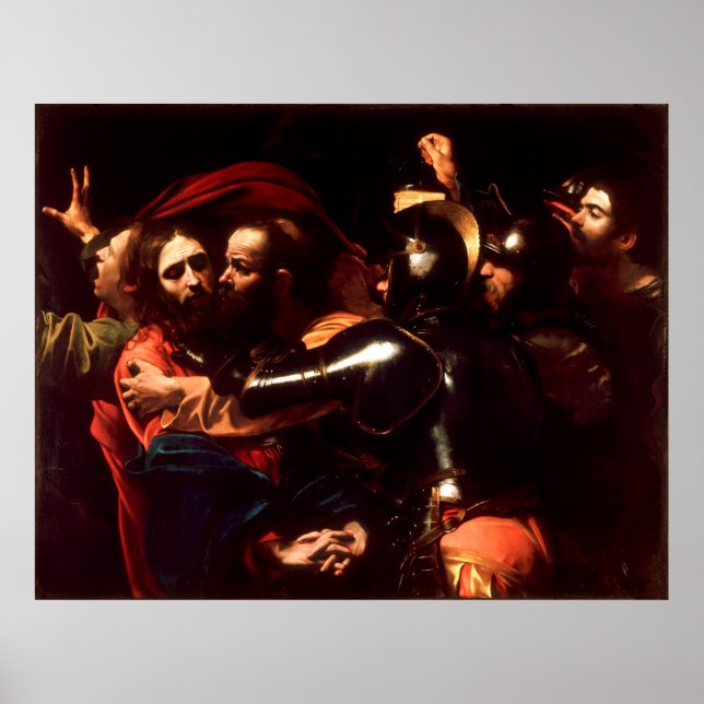 The Taking of Christ by Caravaggio (1602) Poster (Front)