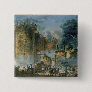 The Taking of the Bastille, 14th July 1789 15 Cm Square Badge
