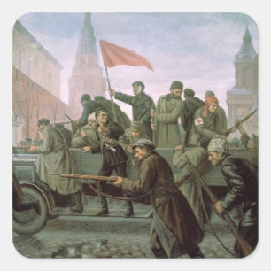 The Taking of the Moscow Kremlin in 1917, 1938 Square Sticker