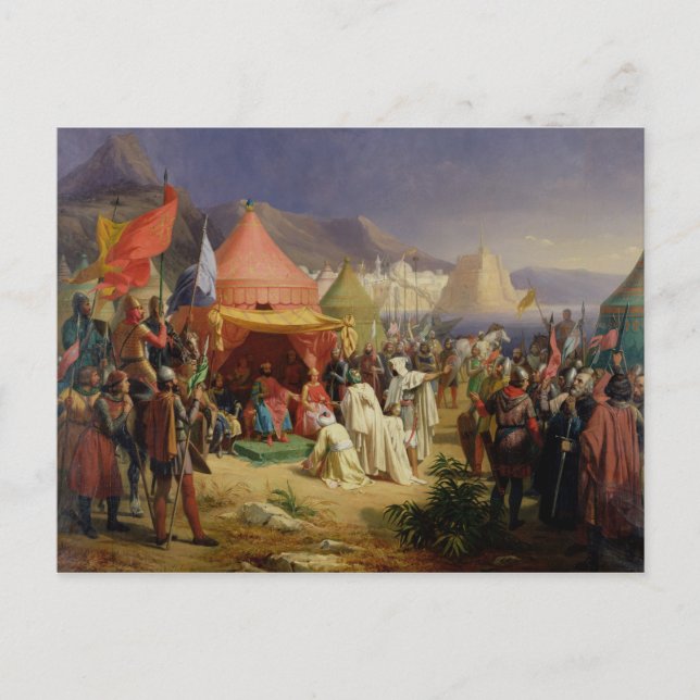 The Taking of Tripoli, April 1102, 1842 Postcard (Front)