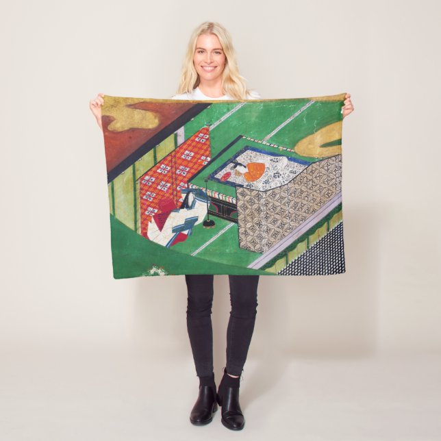 The Tale of Genji, Tawaraya Sotatsu Fleece Blanket (In Situ)