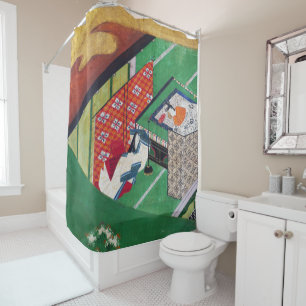 The Tale of Genji, Tawaraya Sotatsu Shower Curtain