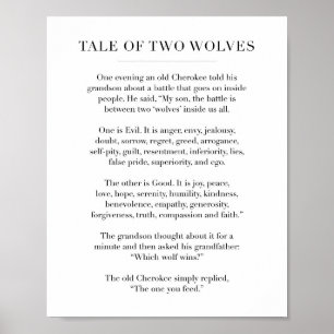 The Tale of Two Wolves Poster