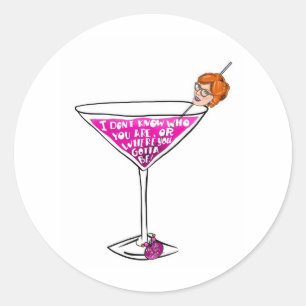 The Talk of the Townie: Pammy Cocktail Sticker 