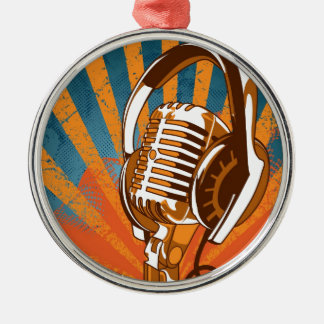 The Talking Microphone Metal Tree Decoration
