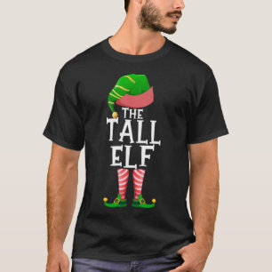 The Tall Elf Matching Family Christmas Party Pajam T-Shirt