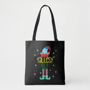 The Tallest Elf Family Matching Group Christmas Tote Bag