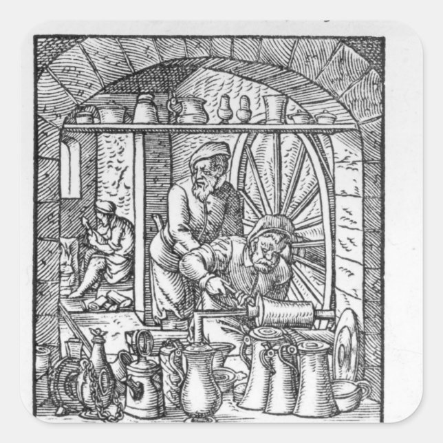 The Tankard Maker Square Sticker (Front)