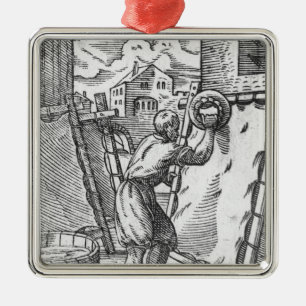 The tanner metal ornament