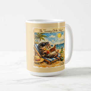 The Tanning of the Shrew – Funny Summer Beach Illu Coffee Mug