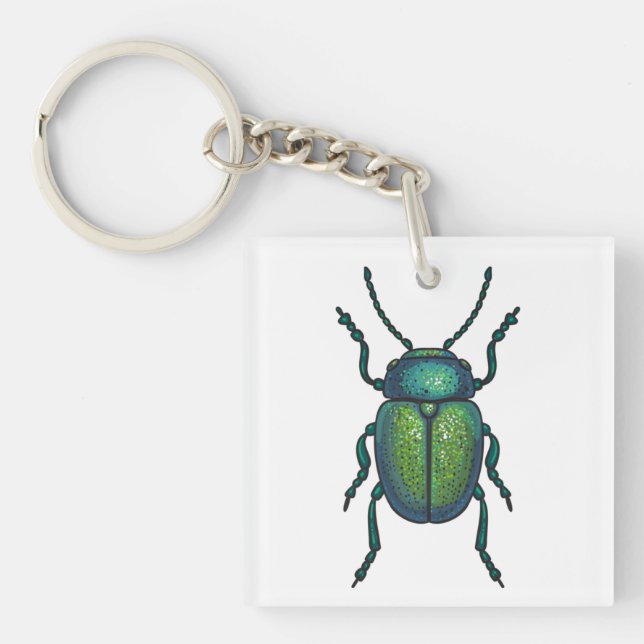 The tansy beetle key ring (Front)