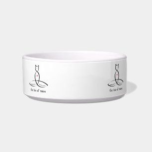 The Tao Of Meow - Fancy style text. Bowl