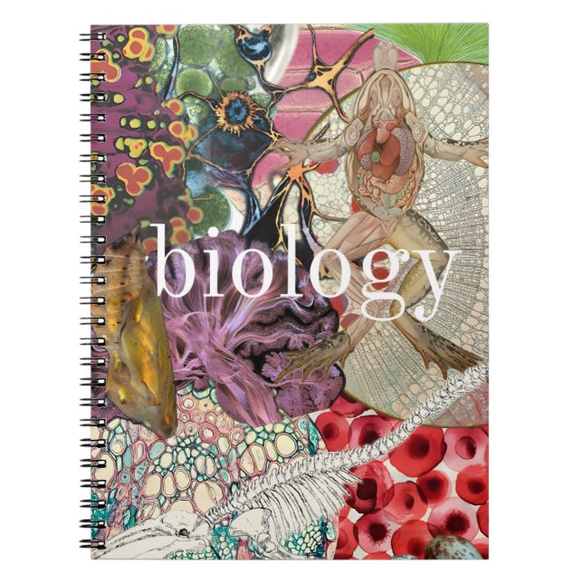  The Tapestry of Biology: A Vibrant Collage Notebook (Front)