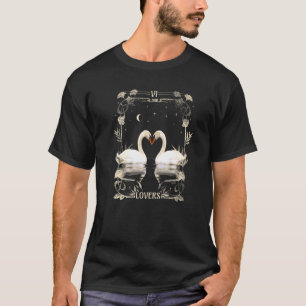 The  Tarot Card Romantic Loving Moonlight Swans T-Shirt