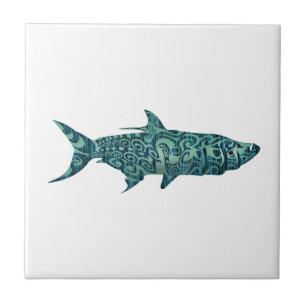 THE TARPON STRIKE CERAMIC TILE
