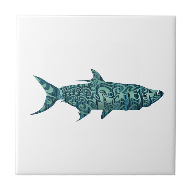 THE TARPON STRIKE CERAMIC TILE (Front)