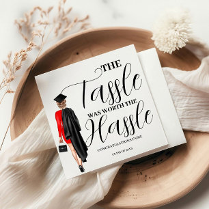 The tassle worth the hassle graduation party Favou Napkin
