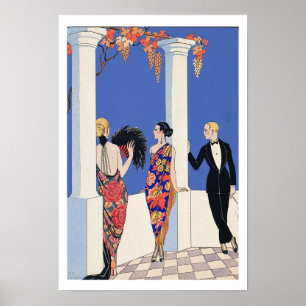 The Taste of Shawls, 1922 (pochoir print) Poster