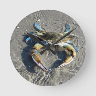 The Tasty Blue Crab! Round Clock
