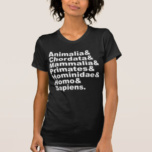 The Taxonomy of Man   Kingdom Through Species T-Shirt