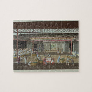 The Tea Depot (gouache on silk) Jigsaw Puzzle