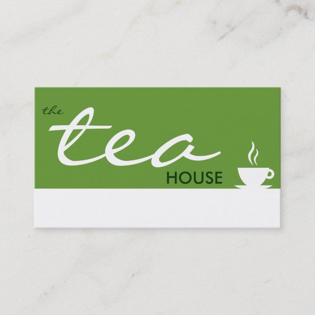 the tea house (colour customisable) loyalty card (Front)
