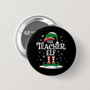 The Teacher Elf Christmas Family Matching Group 6 Cm Round Badge