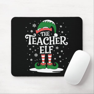 The Teacher Elf Christmas Family Matching Group Mouse Pad