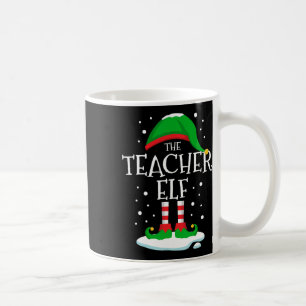 The Teacher Elf Christmas Family Matching Xmas Gro Coffee Mug