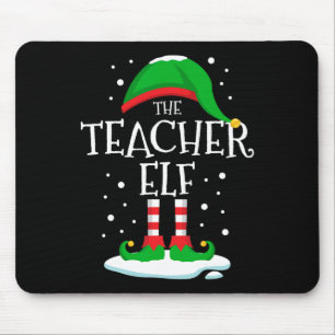 The Teacher Elf Christmas Family Matching Xmas Gro Mouse Pad
