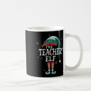 The Teacher Elf Xmas Matching Elf Family For Chris Coffee Mug
