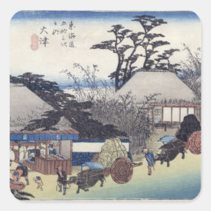 The Teahouse at the Spring, Otsu Square Sticker