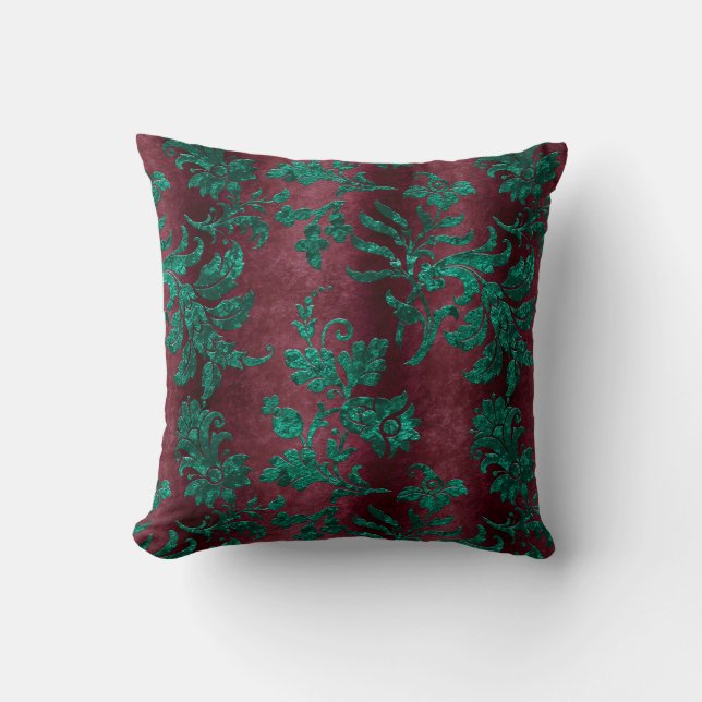 The Teal Velvet  Series Design 10   Cushion (Front)
