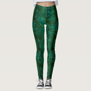 The Teal Velvet Series Design 4 Leggings