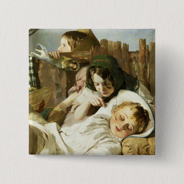 The Tease 15 Cm Square Badge (Front)