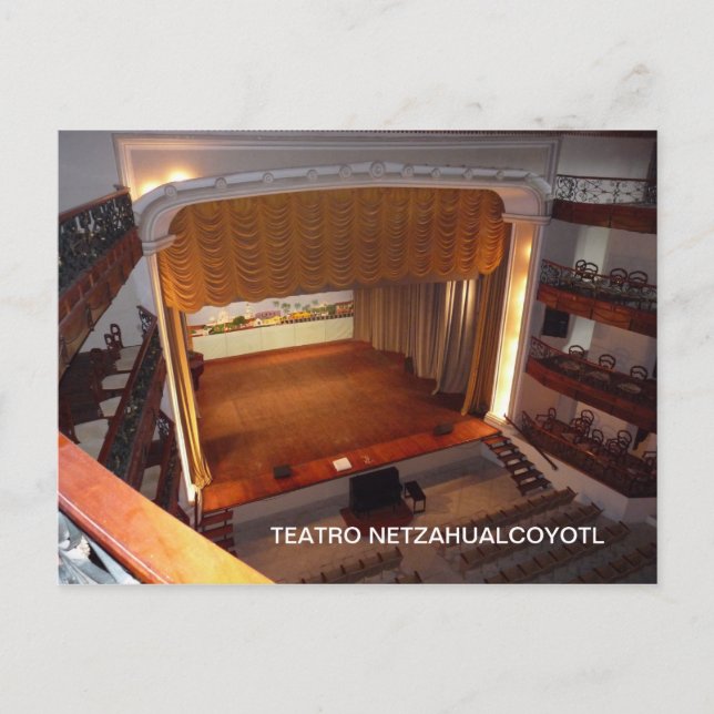 The Teatro Netzahualcoyotl in Tlacotalpan Postcard (Front)