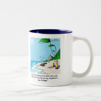 The Telecommuting Business Analyst # 1 Two-Tone Coffee Mug