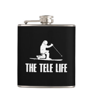 The Telemark Ski Life Hip Flask