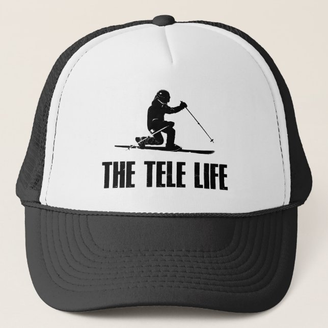 The Telemark Ski Life Trucker Hat (Front)