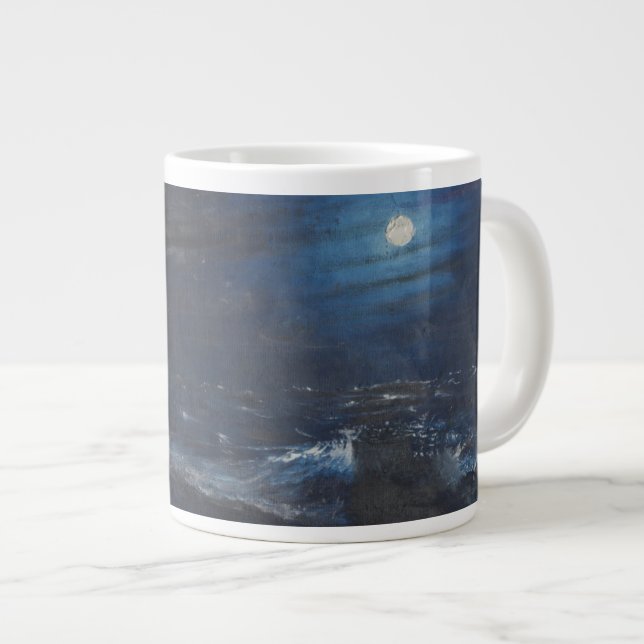The Tell tale Moon Large Coffee Mug (Front Right)
